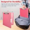 image:imageDexas Slimcase 2 Plastic Clipboard with Storage and Side Opening Natural Glitter Pink Binding Office Supplies Clipboards to Organize A4 Holder Nursing ClipboardsPink Glitter