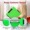 image:imageDexas Slimcase 2 Plastic Clipboard with Storage and Side Opening Natural Glitter Pink Binding Office Supplies Clipboards to Organize A4 Holder Nursing ClipboardsNeon Green