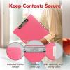 image:imageDexas Slimcase 2 Plastic Clipboard with Storage and Side Opening Natural Glitter Pink Binding Office Supplies Clipboards to Organize A4 Holder Nursing ClipboardsPink Glitter