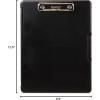 image:imageDexas Slimcase 2 Plastic Clipboard with Storage and Side Opening Natural Glitter Pink Binding Office Supplies Clipboards to Organize A4 Holder Nursing ClipboardsBlack
