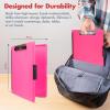 image:imageDexas Slimcase 2 Plastic Clipboard with Storage and Side Opening Natural Glitter Pink Binding Office Supplies Clipboards to Organize A4 Holder Nursing ClipboardsNeon Pink