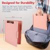 image:imageDexas Slimcase 2 Plastic Clipboard with Storage and Side Opening Natural Glitter Pink Binding Office Supplies Clipboards to Organize A4 Holder Nursing ClipboardsBlush Pink With Rose Gold Clip