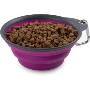 image:imageDexas Popware for Pets Collapsible Travel Cup Large GrayBlueFuchsia