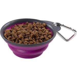 image:imageDexas Popware for Pets Collapsible Travel Cup Large GrayBlueFuschia