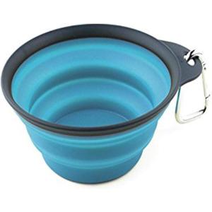 image:imageDexas Popware for Pets Collapsible Travel Cup Large GrayBlueGrayBlue