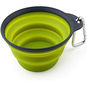 image:imageDexas Popware for Pets Collapsible Travel Cup Large GrayBlueGrayGreen