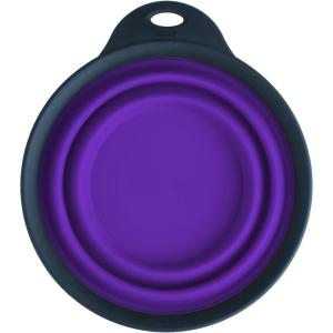 image:imageDexas Popware for Pets Collapsible Travel Cup Large GrayBlueGrayPurple