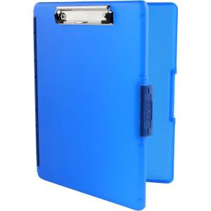 image:imageDexas Slimcase 2 Plastic Clipboard with Storage and Side Opening Natural Glitter Pink Binding Office Supplies Clipboards to Organize A4 Holder Nursing ClipboardsRoyal Blue