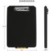 image:imageDexas 151750 Slimcase Storage Clipboard Midnight Granite 135 x 95Black