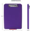 image:imageDexas 151750 Slimcase Storage Clipboard Midnight Granite 135 x 95Purple