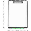 image:imageDexas Clearview Clipcase Dry Erase clipboard 1375 x 95 Inch Orange See papers clearly outdoors stay organized and dry Ideal for coaching teaching homeschooling art trades and medical prosGreen
