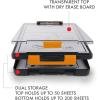 image:imageDexas Clearview Clipcase Dry Erase clipboard 1375 x 95 Inch Orange See papers clearly outdoors stay organized and dry Ideal for coaching teaching homeschooling art trades and medical prosOrange