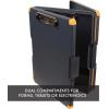 image:imageDexas Duo Clipcase Double Sided Clipboard Design Portable Clipboards 13x10 GrayGreen Combine Style and Functionality Office Supplies for Nursing School Work Trades Home OfficeGrayOrange