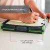 image:imageDexas Duo Clipcase Double Sided Clipboard Design Portable Clipboards 13x10 GrayGreen Combine Style and Functionality Office Supplies for Nursing School Work Trades Home OfficeGrayGreen