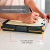 image:imageDexas Duo Clipcase Double Sided Clipboard Design Portable Clipboards 13x10 GrayGreen Combine Style and Functionality Office Supplies for Nursing School Work Trades Home OfficeGrayOrange