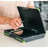 image:imageDexas Duo Clipcase Double Sided Clipboard Design Portable Clipboards 13x10 GrayGreen Combine Style and Functionality Office Supplies for Nursing School Work Trades Home OfficeGrayGreen