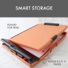 image:imageDexas Folio Clipcase Professional Storage Clipboard with Pen Storage Compartment 975 x 1475 A4 Sandstone Ideal for Teachers Nurses Coaches Students Trades HomeschoolingSandstone