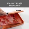 image:imageDexas Folio Clipcase Professional Storage Clipboard with Pen Storage Compartment 975 x 1475 A4 Sandstone Ideal for Teachers Nurses Coaches Students Trades HomeschoolingSandstone
