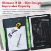 image:imageDexas Legal Size XL Slimcase 2 Storage Clipboard Gray with Green Clip 155 x 105Gray With Green Clip