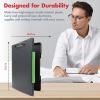 image:imageDexas Legal Size XL Slimcase 2 Storage Clipboard Gray with Green Clip 155 x 105Gray With Green Clip