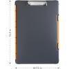image:imageDexas Legal Size XL Slimcase 2 Storage Clipboard Gray with Green Clip 155 x 105Gray With Orange Clip
