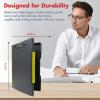 image:imageDexas Legal Size XL Slimcase 2 Storage Clipboard Gray with Green Clip 155 x 105Gray With Yellow Clip