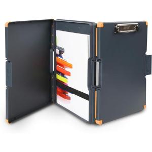 image:imageDexas Duo Clipcase Double Sided Clipboard Design Portable Clipboards 13x10 GrayGreen Combine Style and Functionality Office Supplies for Nursing School Work Trades Home OfficeGrayOrange