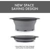 image:imageDexas 8 Collapsible Silicone Strainer in Sage Kitchen Strainer with Handles 72 Cup Capacity  BPAFree HeatResistant SpaceSaving Kitchen ToolCool Gray