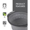 image:imageDexas 8 Collapsible Silicone Strainer in Sage Kitchen Strainer with Handles 72 Cup Capacity  BPAFree HeatResistant SpaceSaving Kitchen ToolCool Gray
