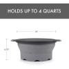 image:imageDexas 8 Collapsible Silicone Strainer in Sage Kitchen Strainer with Handles 72 Cup Capacity  BPAFree HeatResistant SpaceSaving Kitchen ToolCool Gray
