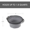 image:imageDexas 8 Collapsible Silicone Strainer in Sage Kitchen Strainer with Handles 72 Cup Capacity  BPAFree HeatResistant SpaceSaving Kitchen ToolCool Gray