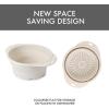 image:imageDexas 8 Collapsible Silicone Strainer in Sage Kitchen Strainer with Handles 72 Cup Capacity  BPAFree HeatResistant SpaceSaving Kitchen ToolCream