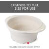 image:imageDexas 8 Collapsible Silicone Strainer in Sage Kitchen Strainer with Handles 72 Cup Capacity  BPAFree HeatResistant SpaceSaving Kitchen ToolCream