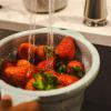 image:imageDexas 8 Collapsible Silicone Strainer in Sage Kitchen Strainer with Handles 72 Cup Capacity  BPAFree HeatResistant SpaceSaving Kitchen ToolSage