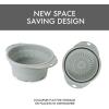 image:imageDexas 8 Collapsible Silicone Strainer in Sage Kitchen Strainer with Handles 72 Cup Capacity  BPAFree HeatResistant SpaceSaving Kitchen ToolSage
