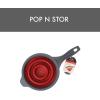 image:imageDexas Pop N Store Collapsible Strainer 8Inch Red 13 Quarts Capacity Dishwasher Safe SpaceSaving Design8 inch