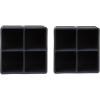 image:imageDexas Silicone Four Jumbo Cube Ice Cube Trays Set of Two PurpleGray