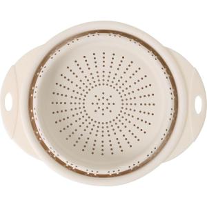 image:imageDexas 8 Collapsible Silicone Strainer in Sage Kitchen Strainer with Handles 72 Cup Capacity  BPAFree HeatResistant SpaceSaving Kitchen ToolCream