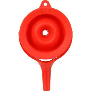 image:imageDexas POP Small Collapsible Silicone Funnel 25 inch Diameter GrayRed