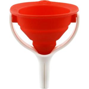 image:imageDexas POP Small Collapsible Silicone Funnel 25 inch Diameter GrayRedWhite