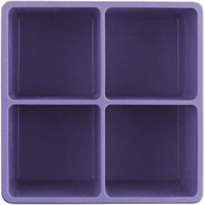 image:imageDexas Silicone Four Jumbo Cube Ice Cube Trays Set of Two PurplePurple