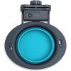 image:imageDexas Popware for Pets Collapsible Kennel Bowl Light Gray Round PW270432429GrayBlue
