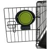 image:imageDexas Popware for Pets Collapsible Kennel Bowl Light Gray Round PW270432429GrayGreen