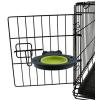 image:imageDexas Popware for Pets Collapsible Kennel Bowl Light Gray Round PW270432429GrayGreen