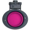 image:imageDexas Popware for Pets Collapsible Kennel Bowl Light Gray Round PW270432429GrayPink
