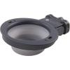 image:imageDexas Popware for Pets Collapsible Kennel Bowl Light Gray Round PW270432429Light Gray