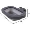 image:imageDexas Popware for Pets Collapsible Kennel Bowl Light Gray Round PW270432429Light Gray