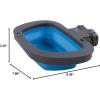 image:imageDexas Popware for Pets Collapsible Kennel Bowl Light Gray Round PW270432429Pro Blue