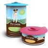 image:imageDexas Popware for Pets Flexible Suction Pet Food Lid GrayGreenGrayBlue