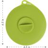 image:imageDexas Popware for Pets Flexible Suction Pet Food Lid GrayGreenGrayGreen